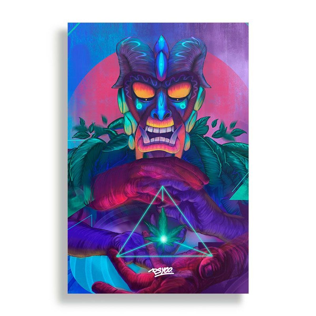 KUSTOMIT - Cuadro Decorativo Aluminio 20x30 - Leaf