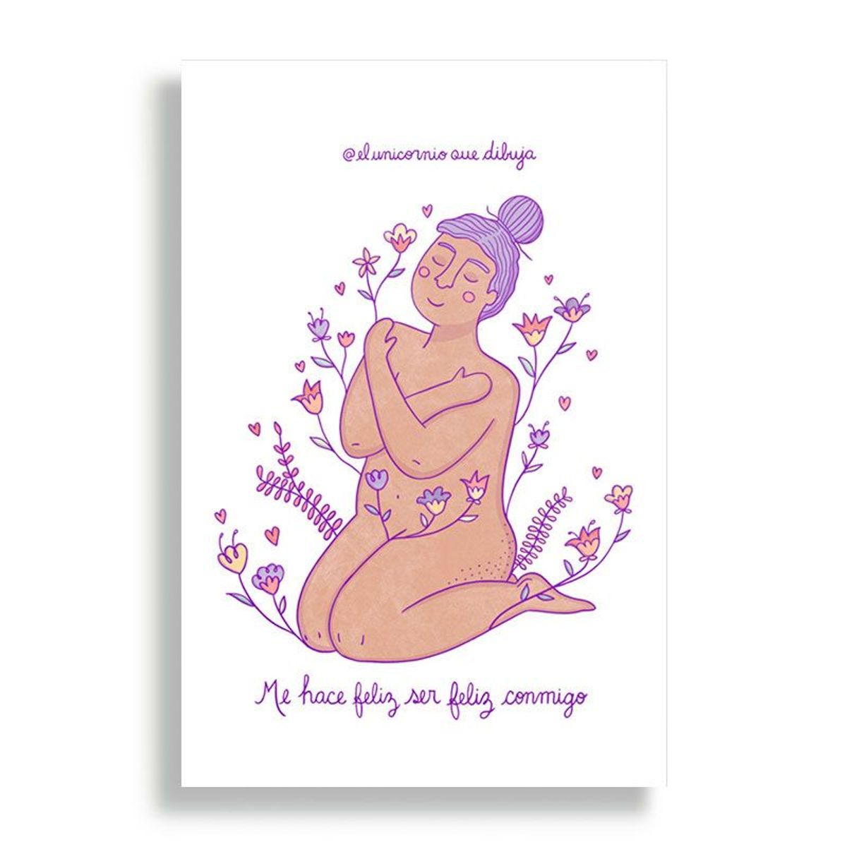 KUSTOMIT - Cuadro Decorativo Aluminio 20x30 - Soy feliz conmigo