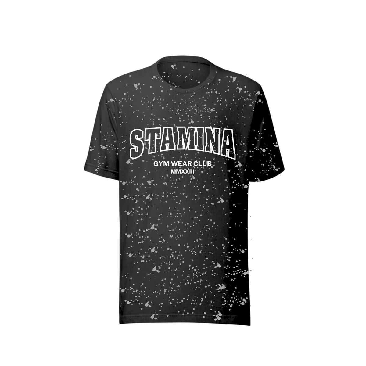 GENERICO - POLO OVERSIZE ACID WASH GRIS STAMINA - POLO PARA EL GYM