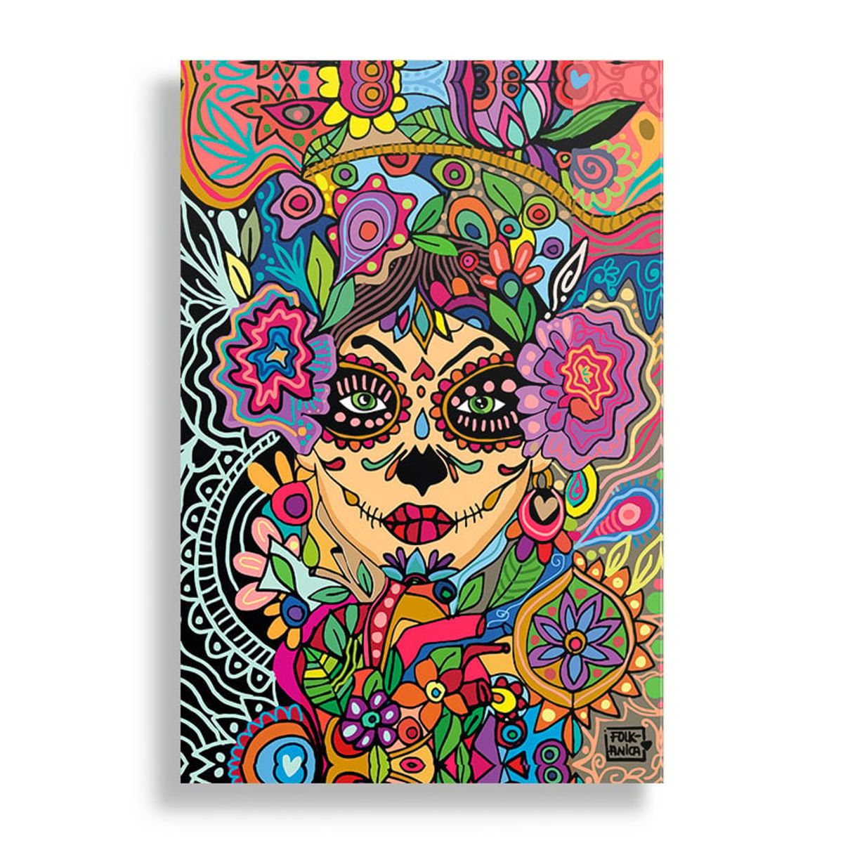 KUSTOMIT - Cuadro Decorativo Aluminio 20x30 - Catrina