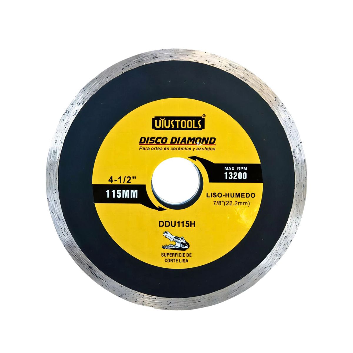 UYUSTOOLS - Disco Diamantado Continuo Liso-Húmedo corte Cerámico 4 1/2"