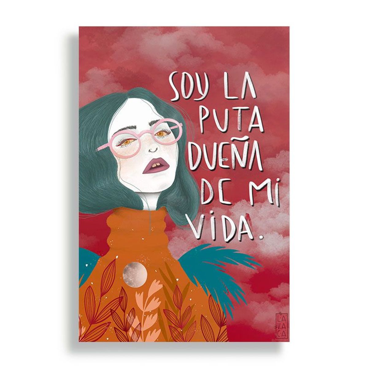 KUSTOMIT - Cuadro Decorativo Aluminio 20x30 - La Dueña