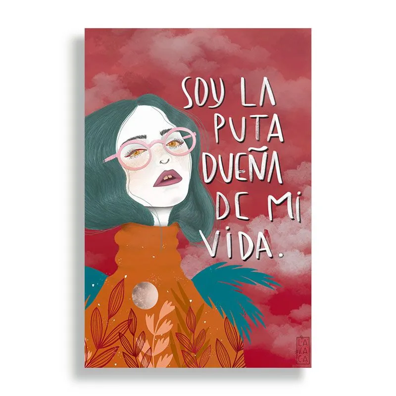 KUSTOMIT - Cuadro Decorativo Aluminio 20x30 - La Dueña