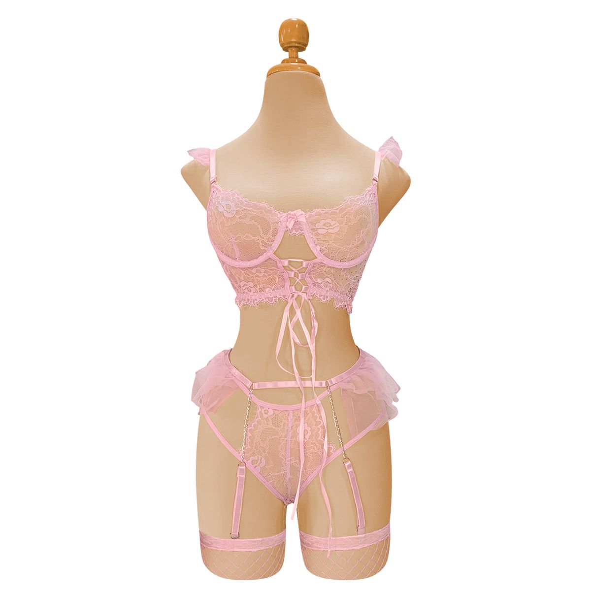 BUYPAL - Lenceria Mujer Sexy Princesa Rosado