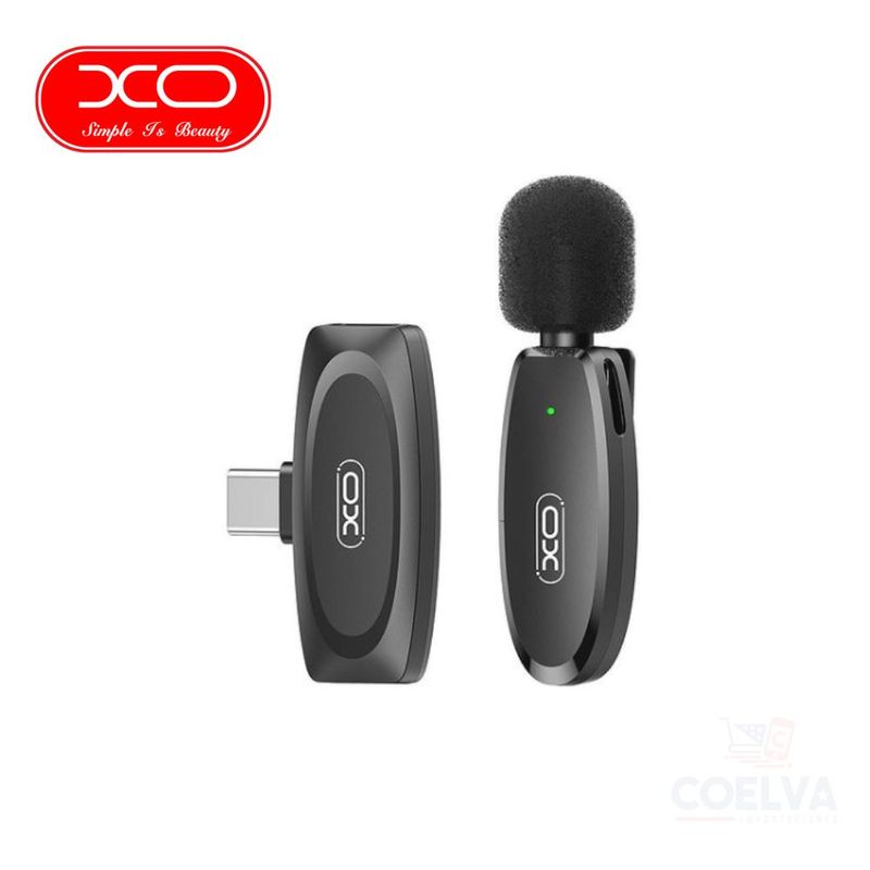 XO - Micrófono de Cuello XO-MKF08A Inalámbrico de Celular Tipo C - Negro
