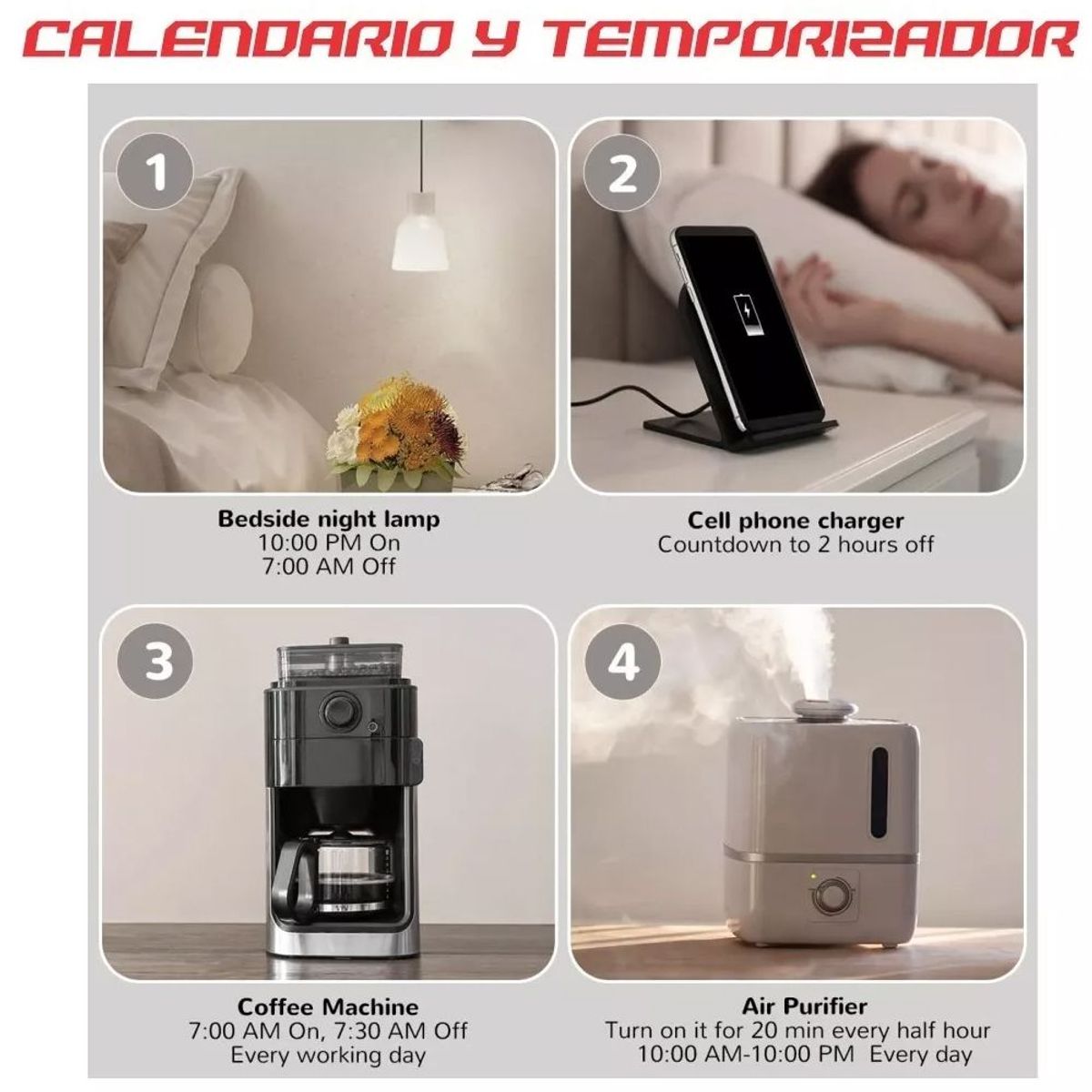 GENERICO - Enchufe Inteligente Wifi Control Voz Alexa Asistente Google 10A