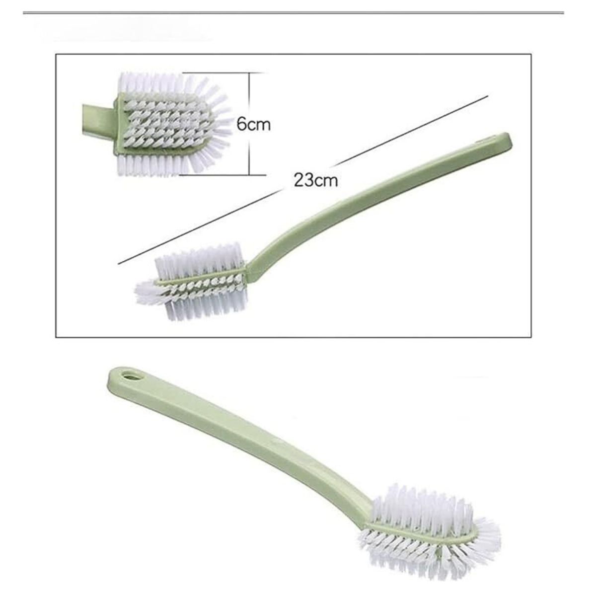 GENERICO - Cepillo escobilla lavado zapatilla calzado 360 grados 2 und