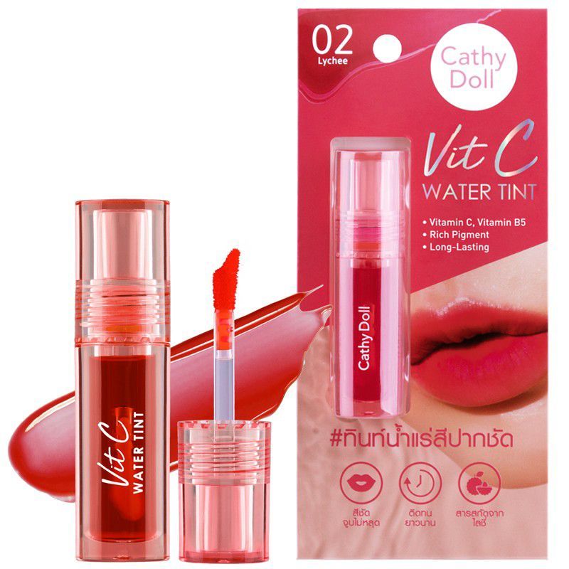 CATHY DOLL - CATHY DOLL VIT C WATER TINT 2.7G COLOR 02 LYCHEE