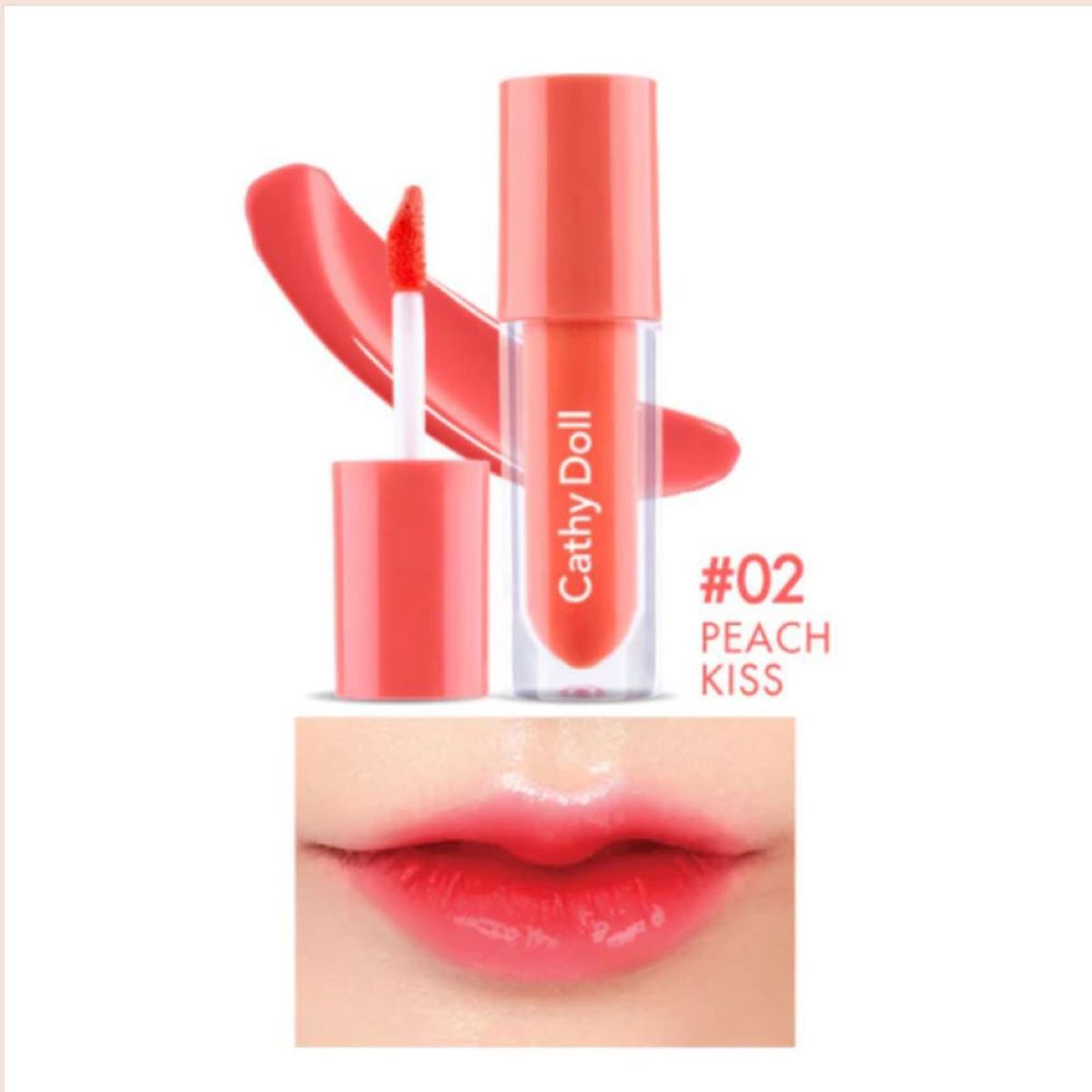 CATHY DOLL - CATHY DOLL GLOW GEL TINT 2.4G COLOR 02 PEACH KISS