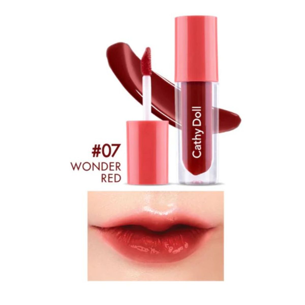 CATHY DOLL - CATHY DOLL GLOW GEL TINT 2.4G COLOR 07 WONDER RED