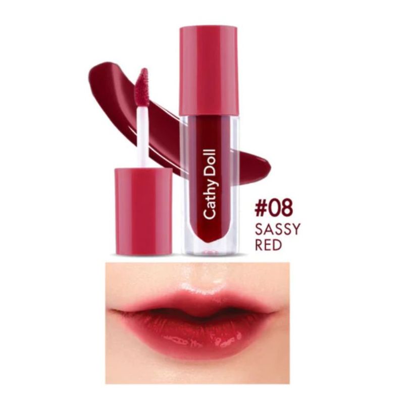 CATHY DOLL - CATHY DOLL GLOW GEL TINT 2.4G COLOR 08 SASSY RED