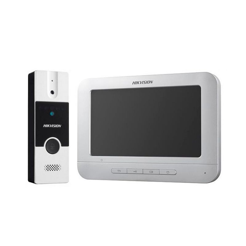 HIKVISION - KIT VIDEOPORTERO INTERCOMUNICADOR FULL HD LCD 7 ANALOGICO DS-KIS202T