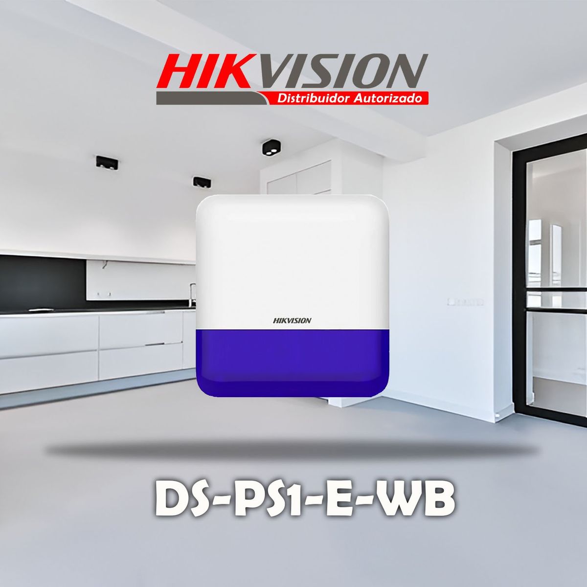HIKVISION - SIRENA EXTERNA INALÁMBRICA HIKVISION IP65 INDICADOR LED DS-PS1-E-WB