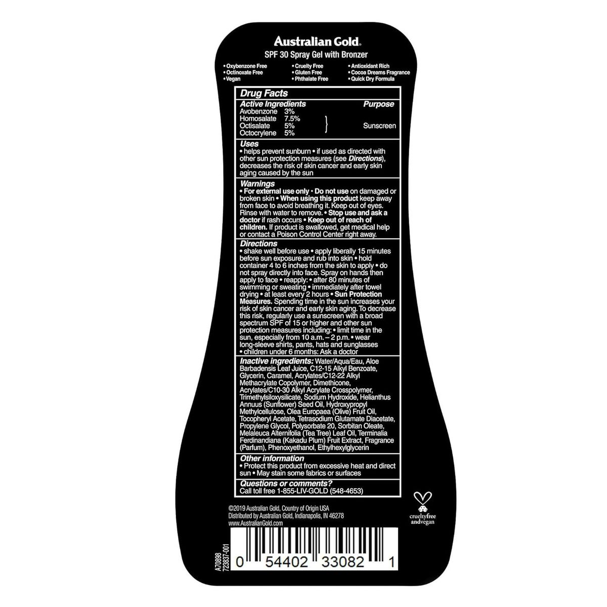 AUSTRALIAN GOLD - Australian Gold Protector Solar Gel Bronceador Instantáneo