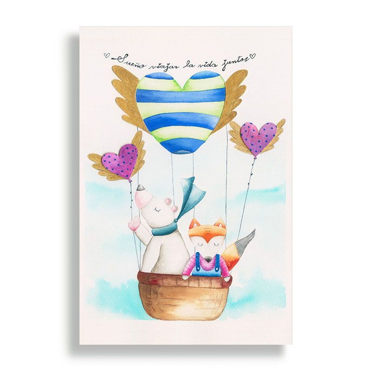 KUSTOMIT - Cuadro Decorativo Aluminio 20x30 - Amigos