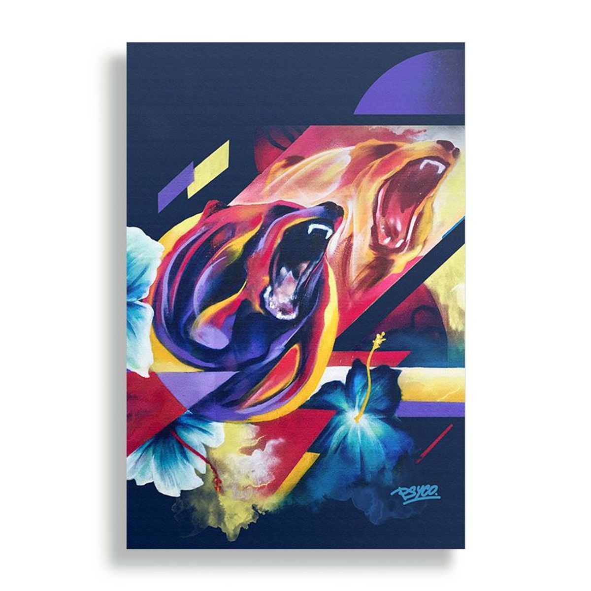 KUSTOMIT - Cuadro Decorativo Aluminio 20x30 - Furia