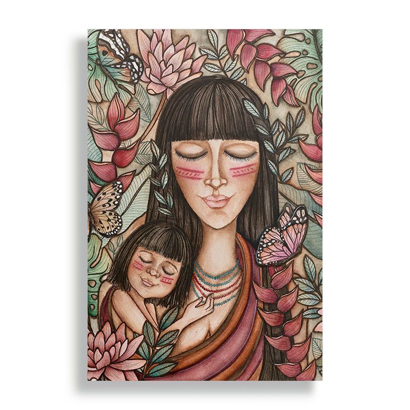 KUSTOMIT - Cuadro Decorativo Aluminio 20x30 - Renacer Awajuna
