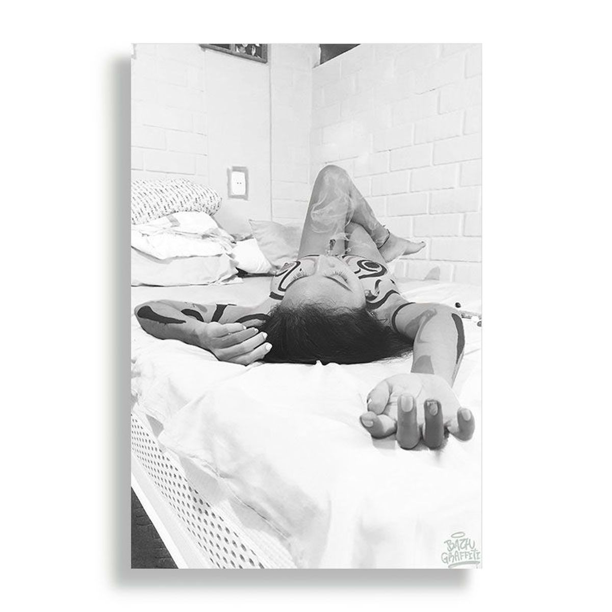 KUSTOMIT - Cuadro Decorativo Aluminio 20x30 - Body patin II