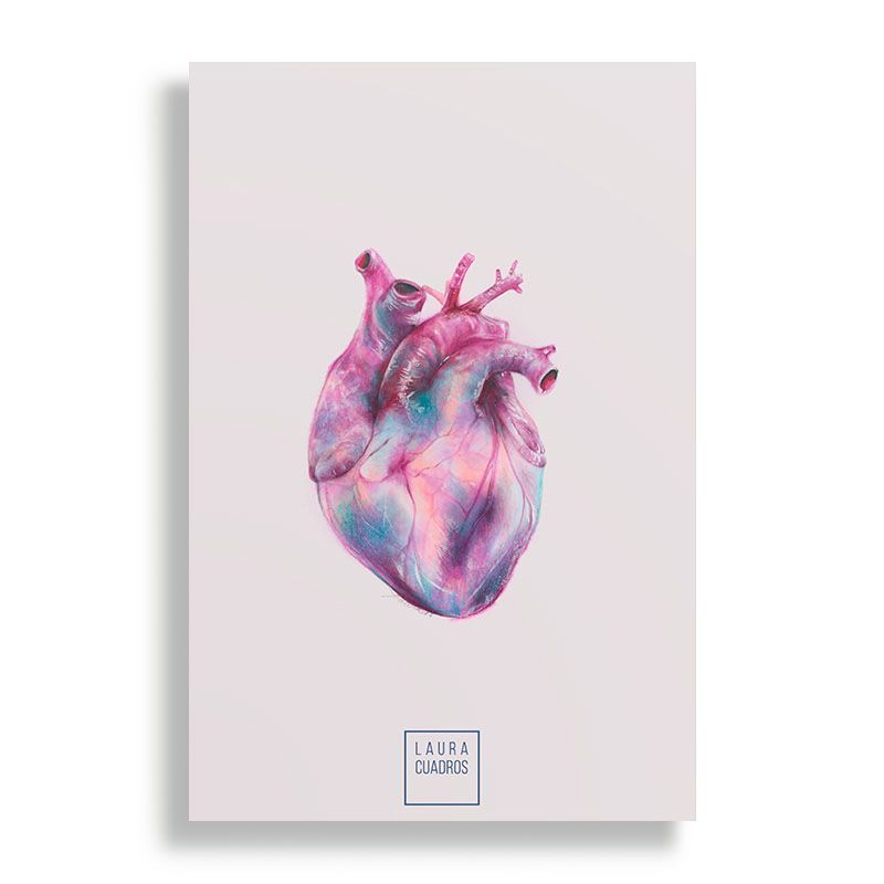 KUSTOMIT - Cuadro Decorativo Aluminio 20x30 - Mi corazón