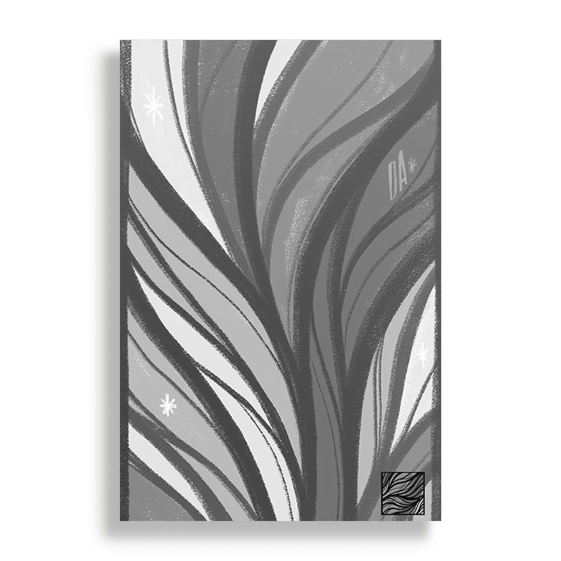 KUSTOMIT - Cuadro Decorativo Aluminio 20x30 - Ondas Gris