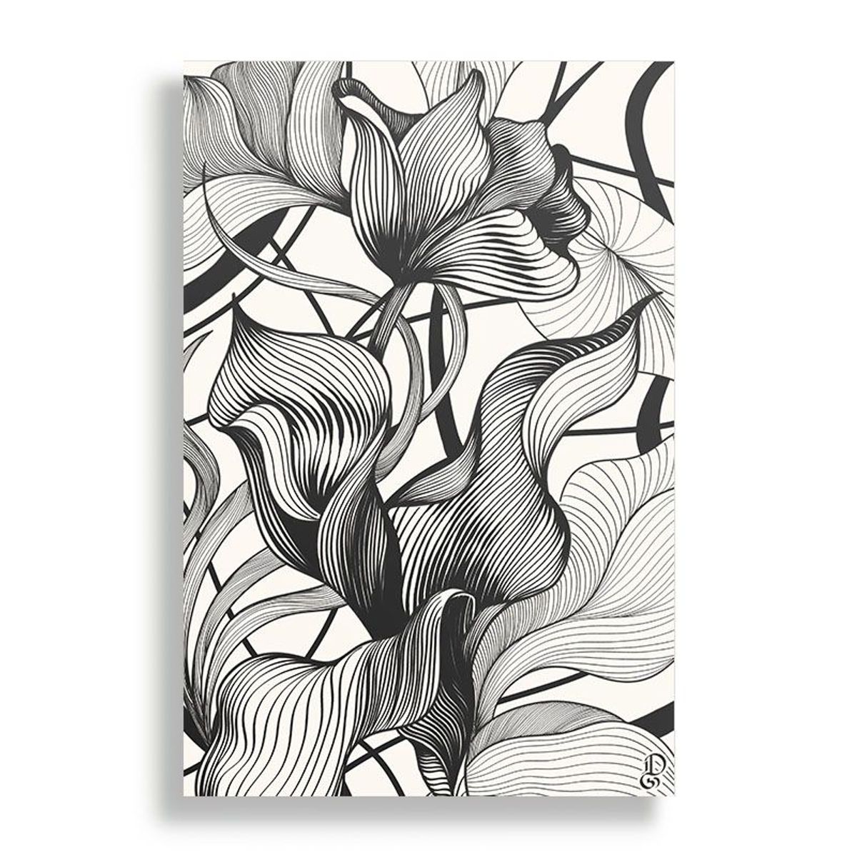 KUSTOMIT - Cuadro Decorativo Aluminio 20x30 - Fantasia floral