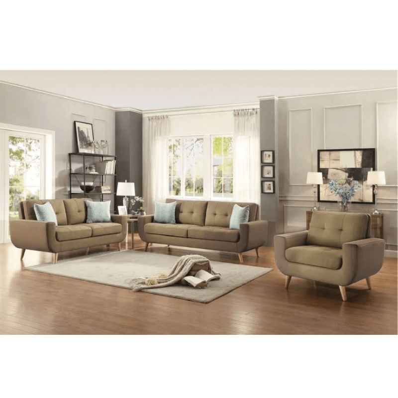 ALTO HOGAR - Juego de Sala 3 2 1 Kayra Alto Hogar Ocre