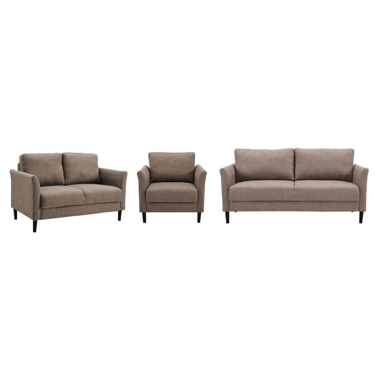 ALTO HOGAR - Juego de Sala 3 2 1 Alisa Alto Hogar Marrón