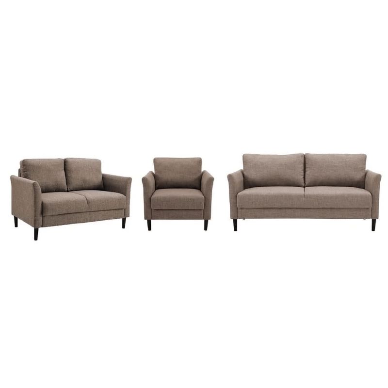 ALTO HOGAR - Juego de Sala 3 2 1 Alisa Alto Hogar Marrón