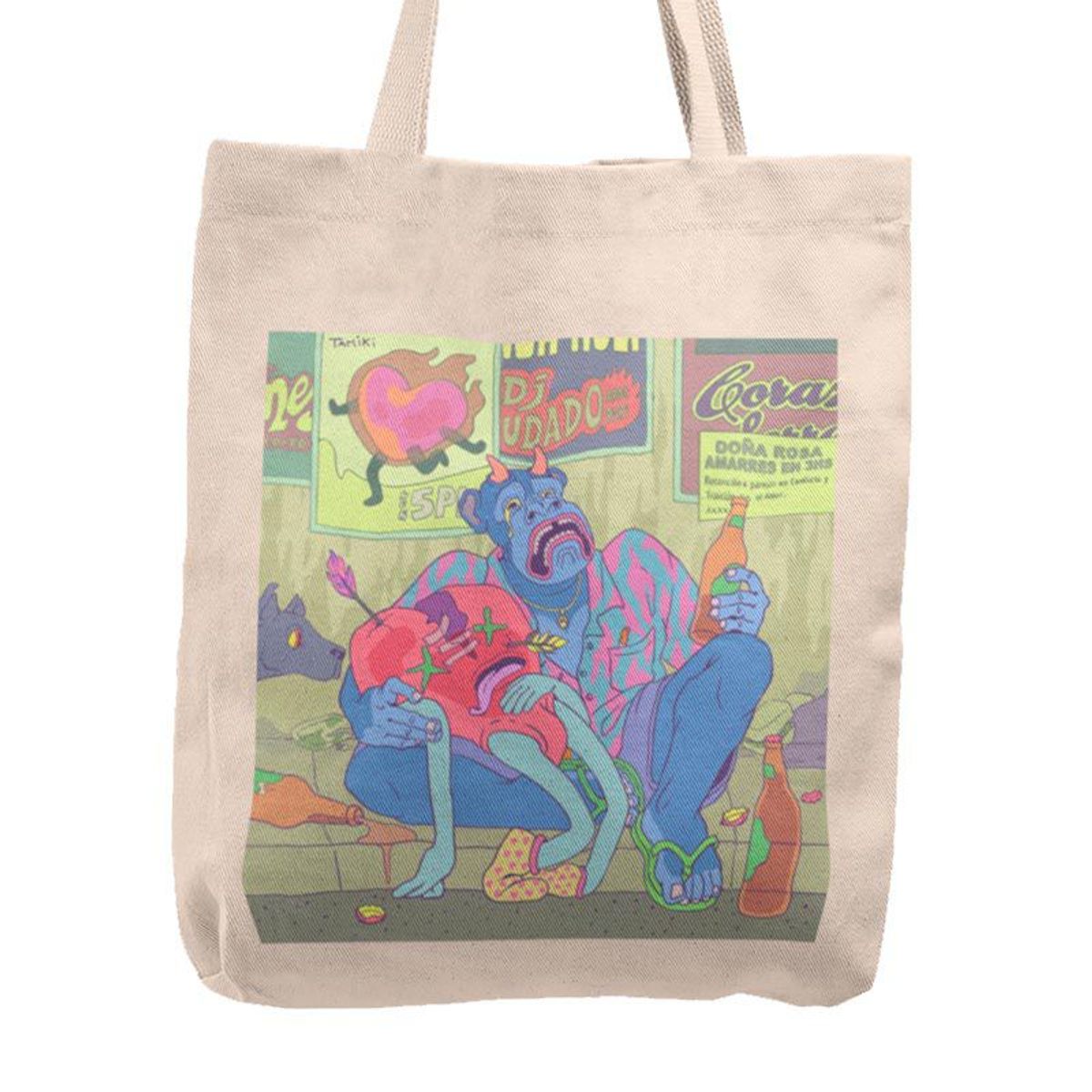 KUSTOMIT - Bolso Tela Tote Bag Cartera Playa - Amarre