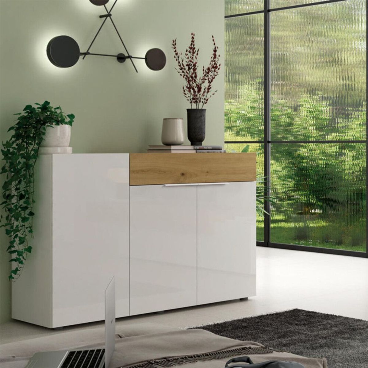 TU MESITA - Aparador Multiusos 3 puertas Apolonia color BlancoHaya TU MESITA