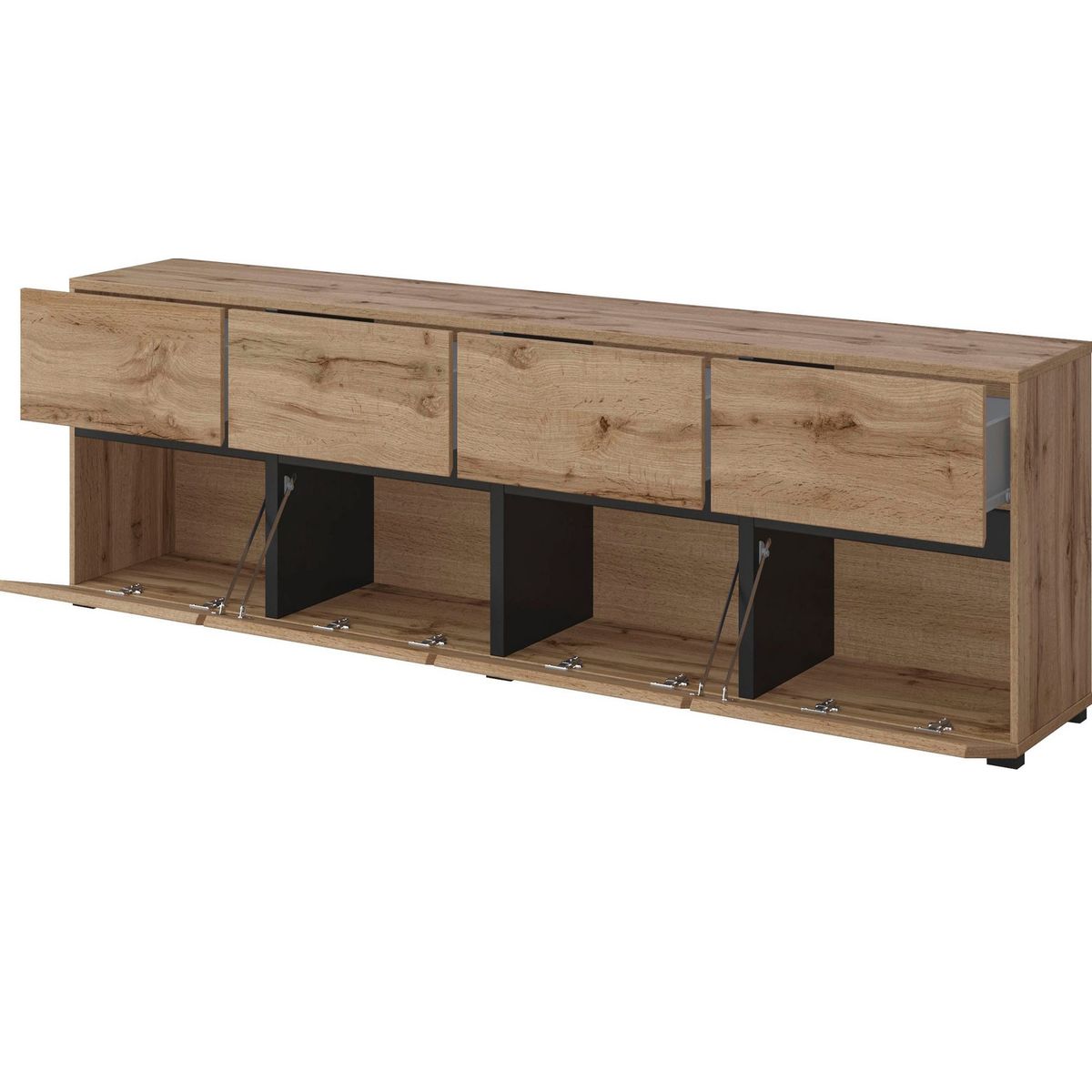 TU MESITA - Aparador Largo moderno Goliat color Macadamia TU MESITA