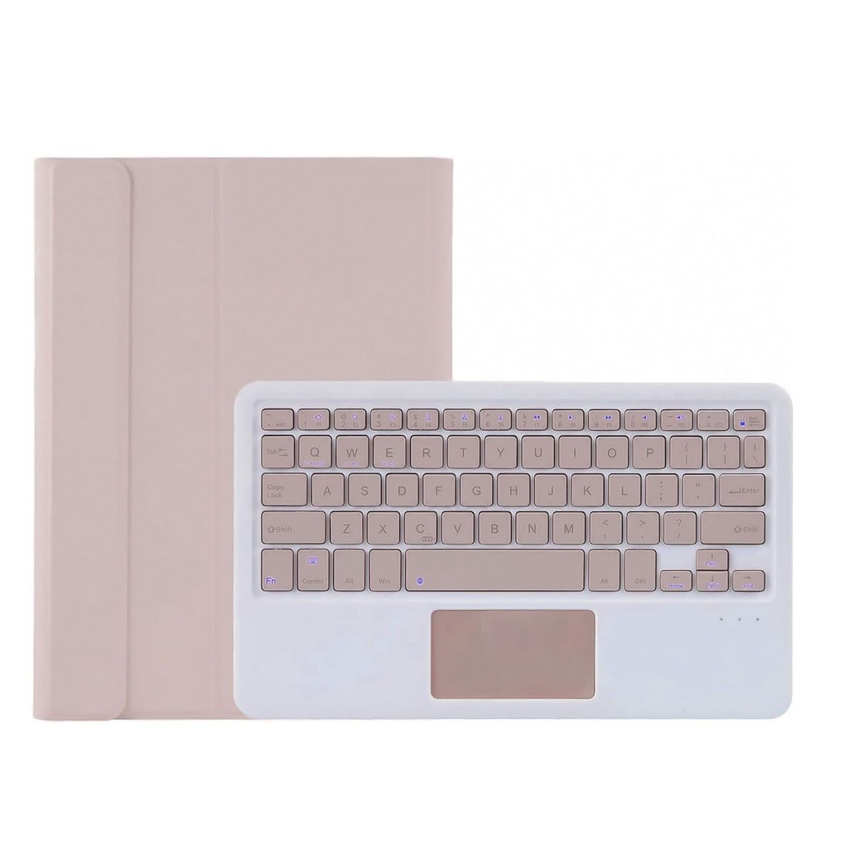 FUNDAANTIGOLPES - Funda con Teclado Bluetooth para Tablet Xiaomi Pad 6 Palo Rosa