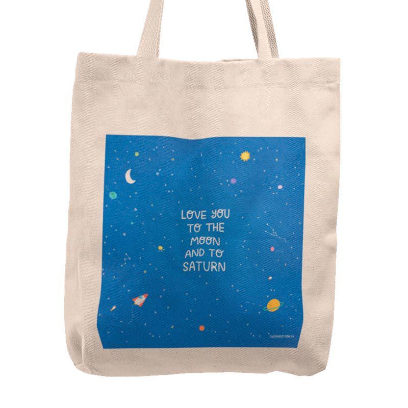 KUSTOMIT - Bolso Tela Tote Bag Cartera Playa - Seven