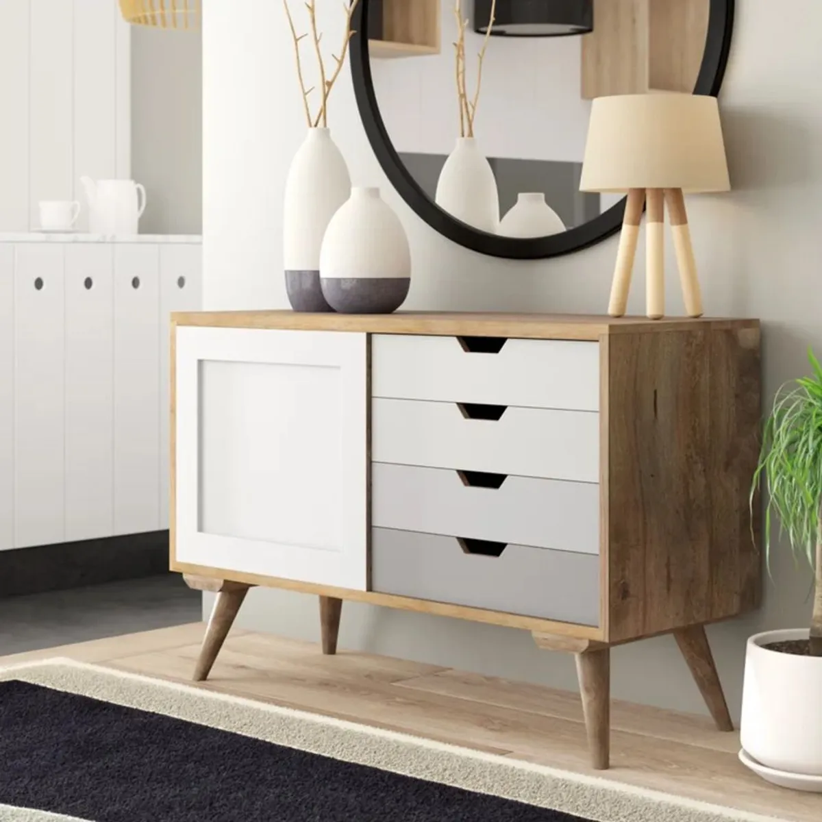 TU MESITA - Recibidor Contemporáneo Kenzo 90 cm TU MESITA