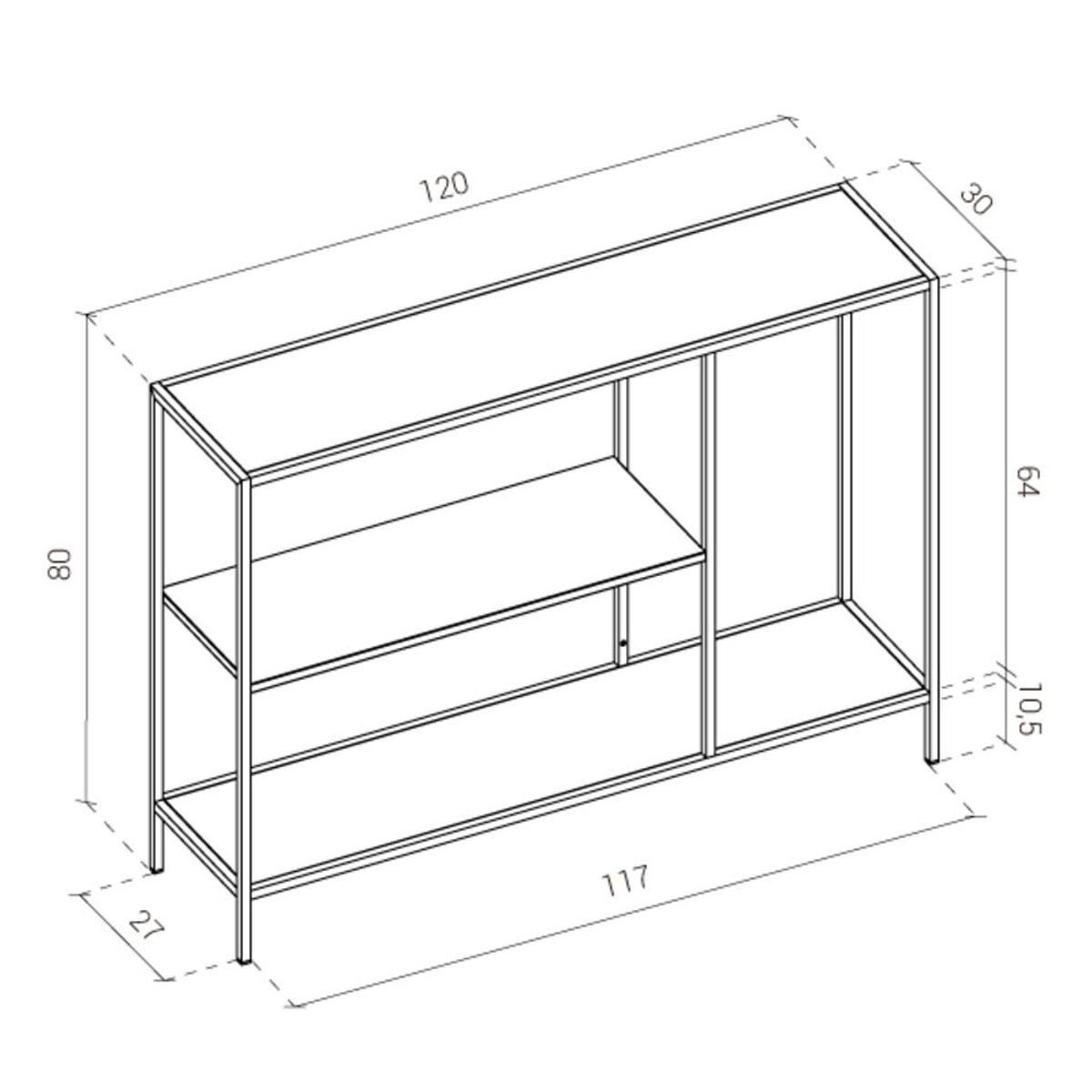 TU MESITA - Recibidor Nórdico Catalina Blanco TU MESITA