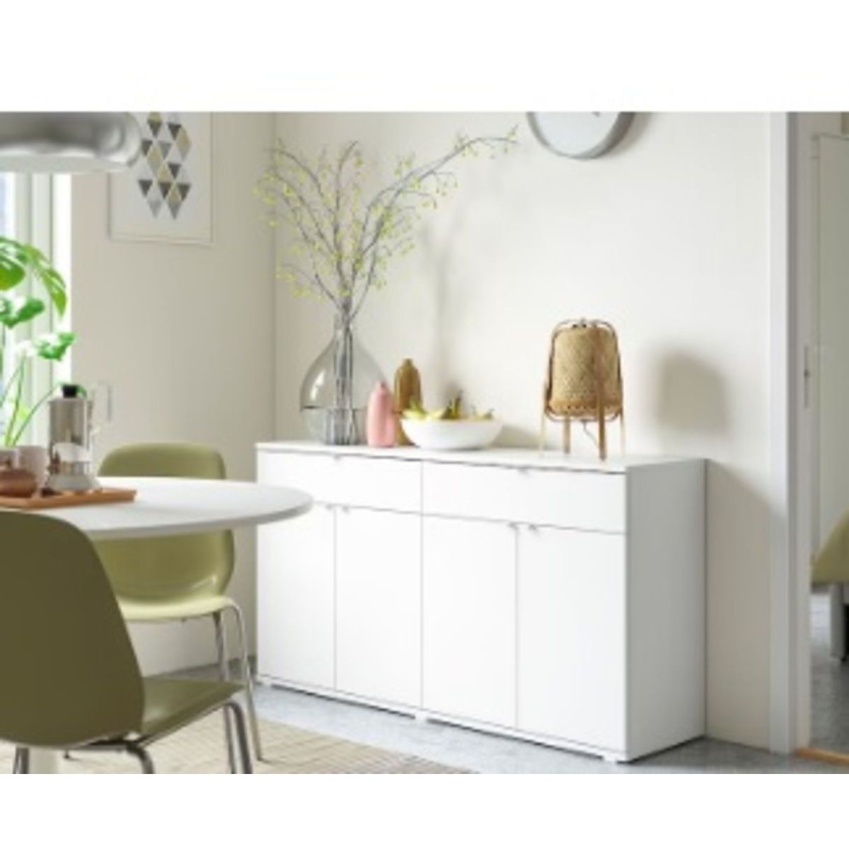 TU MESITA - Aparador Moderno Sami 140cm Blanco TU MESITA