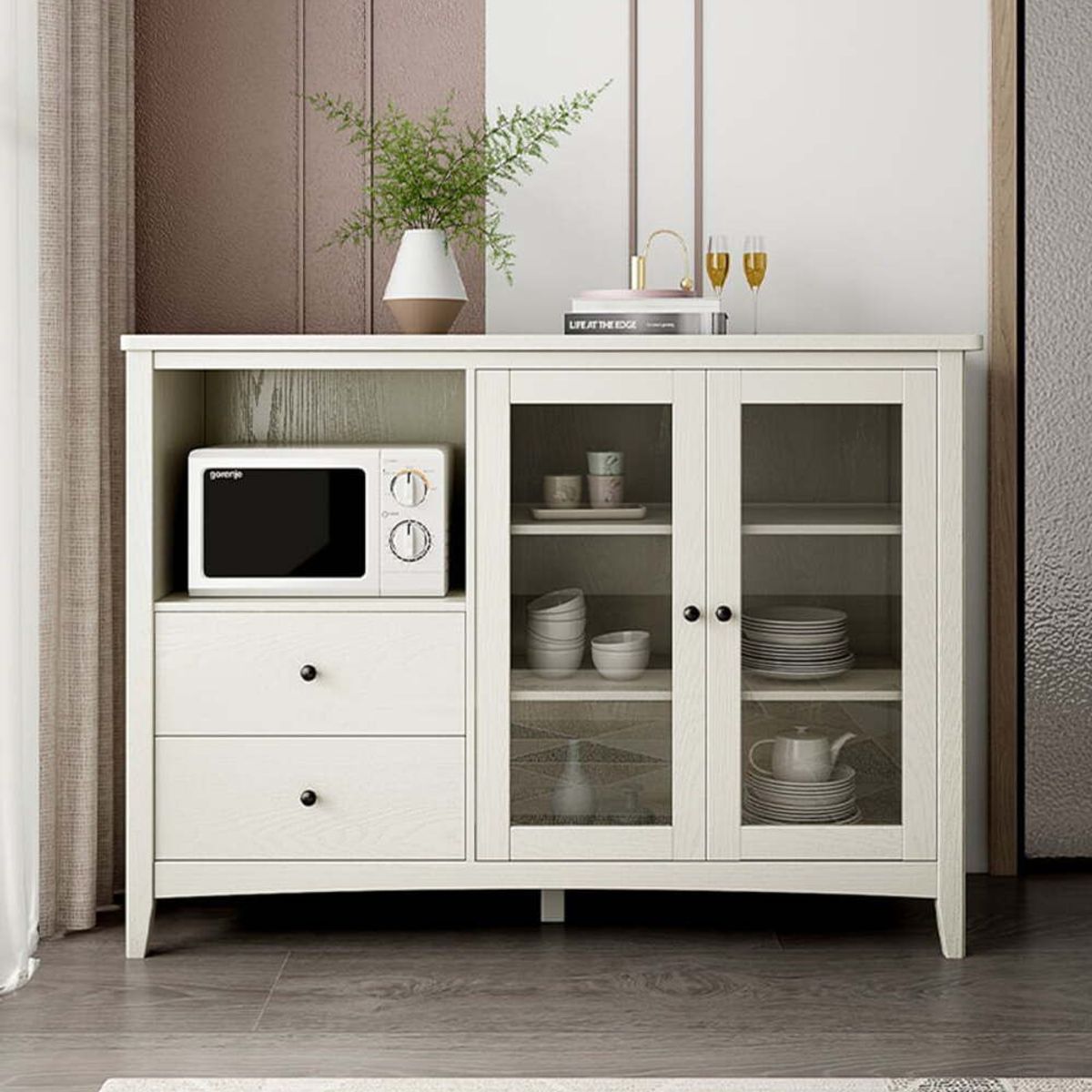 TU MESITA - Aparador de Cocina moderno Alicia color Blanco TU MESITA