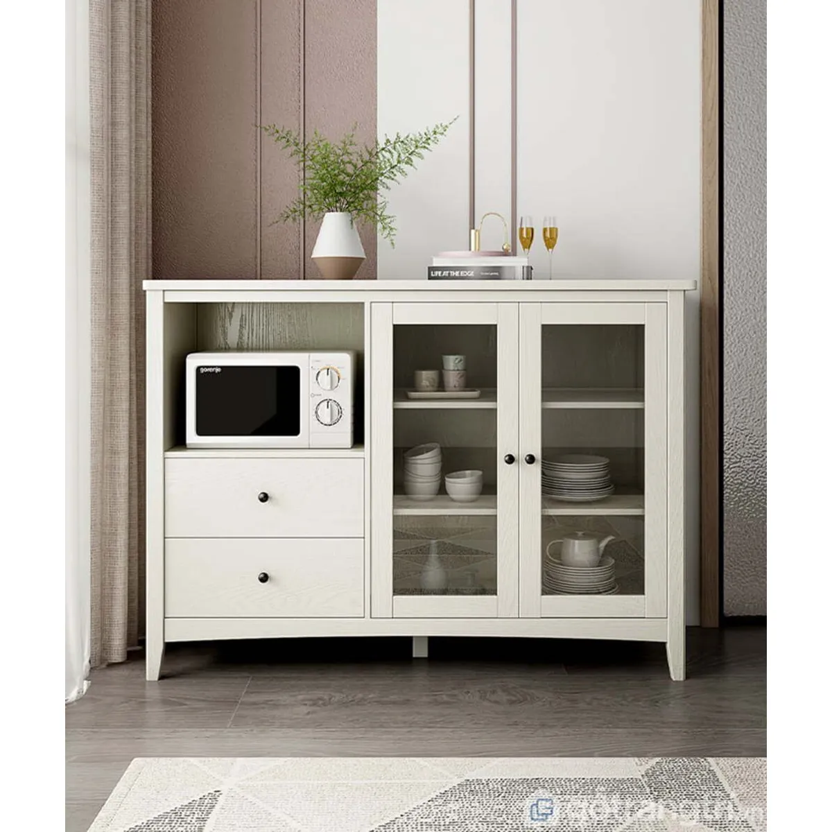 TU MESITA - Aparador de Cocina moderno Alicia color Blanco TU MESITA