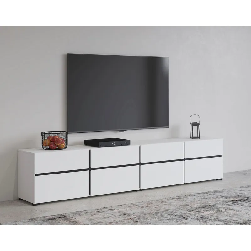 TU MESITA - Aparador Largo moderno Goliat color Blanco TU MESITA