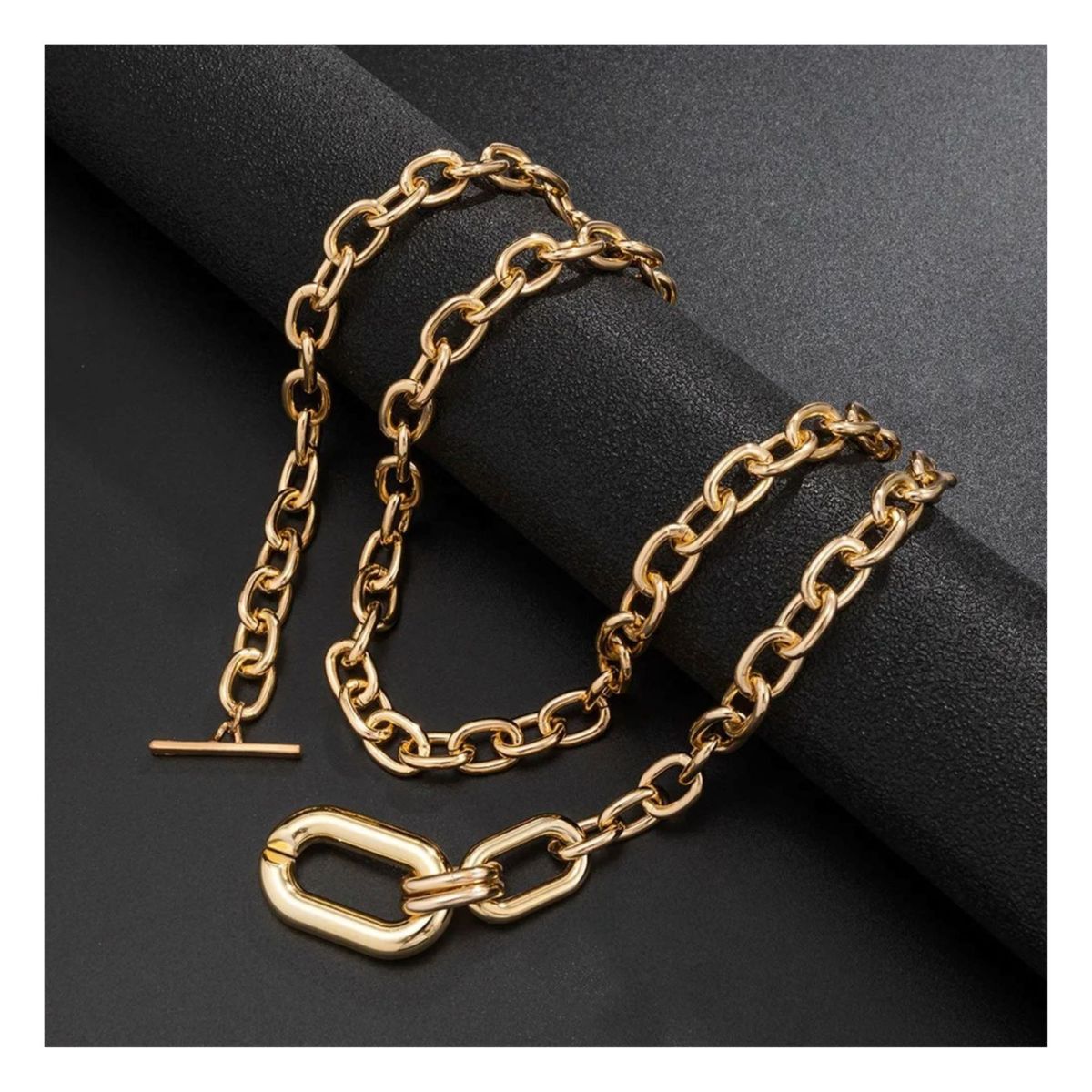 KAST PE - Cadena de Encanto - Collar con brillo sútil para mujer - Dorado