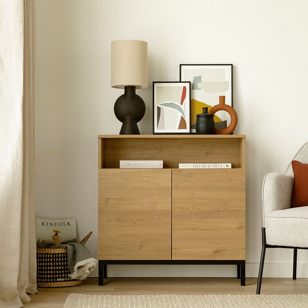 TU MESITA - Recibidor Contemporáneo Elif 2 Puertas TU MESITA