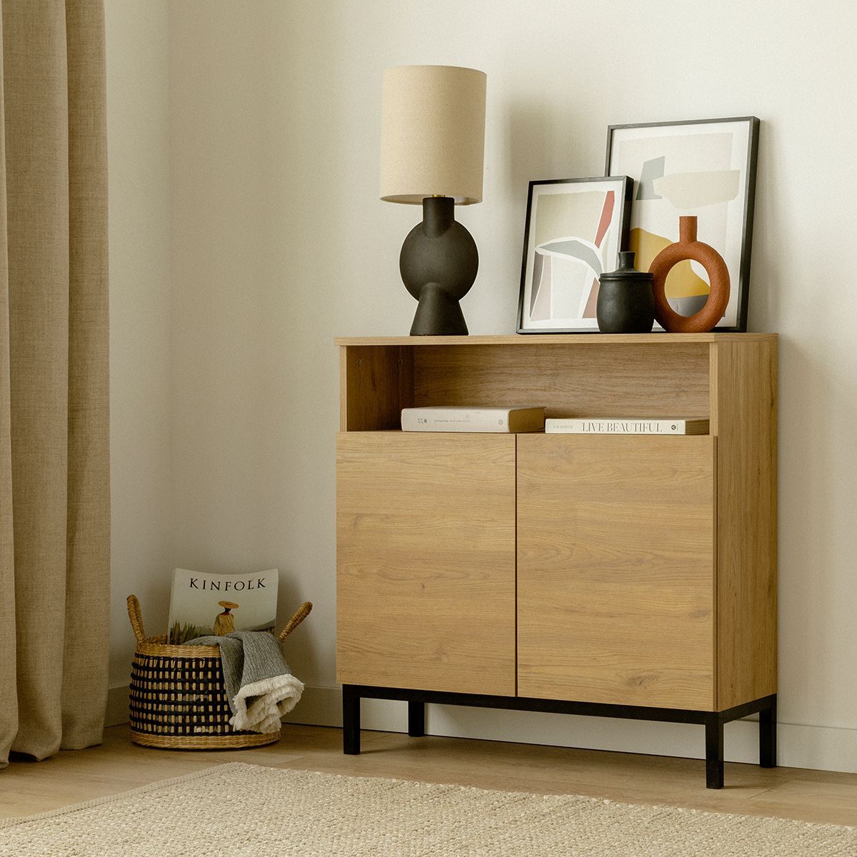 TU MESITA - Recibidor Contemporáneo Elif 2 Puertas TU MESITA