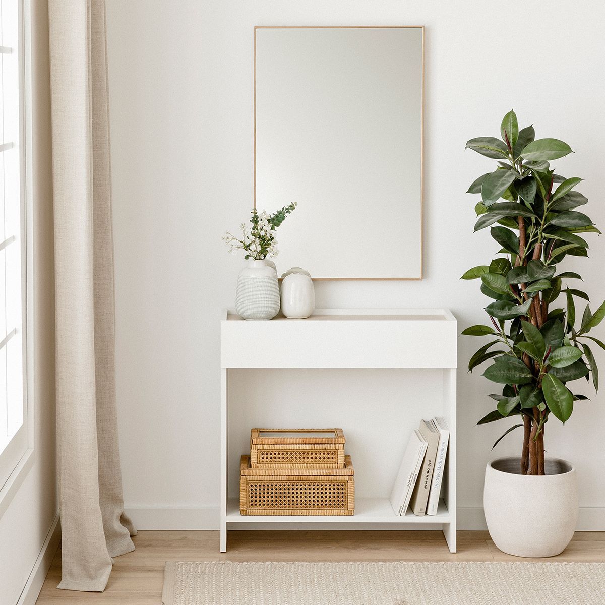 TU MESITA - Recibidor Nórdico María 1 Cajón TU MESITA