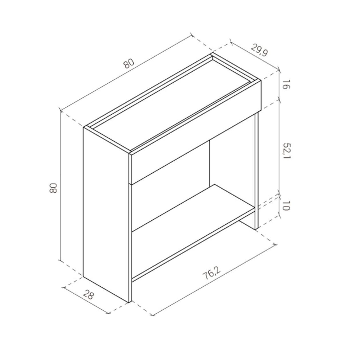 TU MESITA - Recibidor Nórdico María 1 Cajón TU MESITA