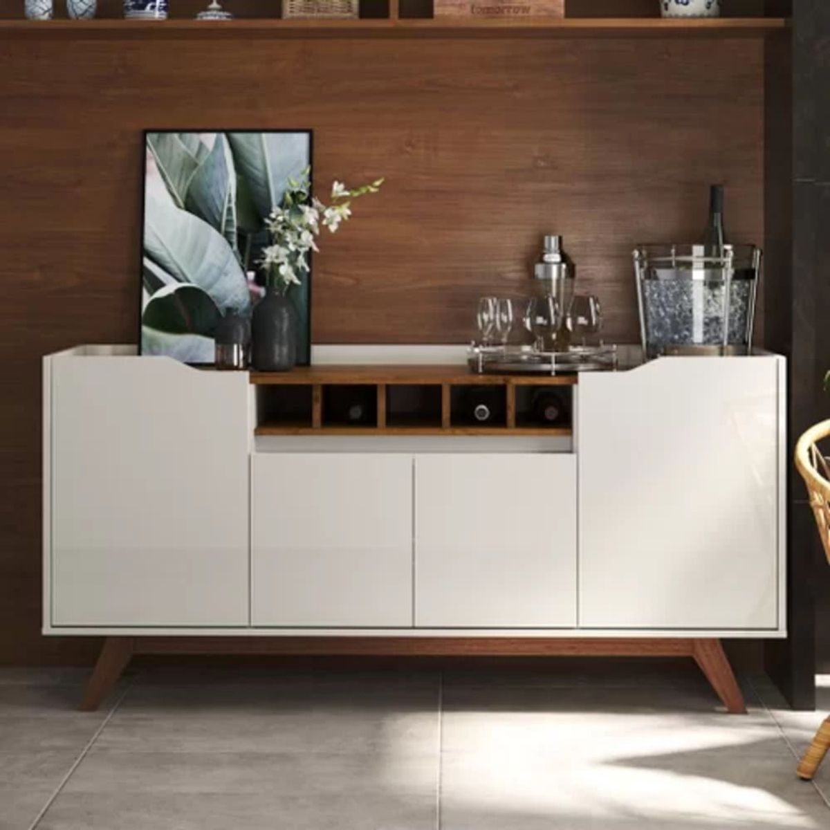 TU MESITA - Aparador Vintage Moderno Nicola 152cm Blanco TU MESITA