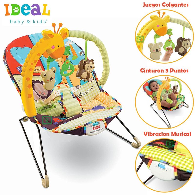 IDEAL - Mecedora para Bebes Musical y Vibrador Jirafa