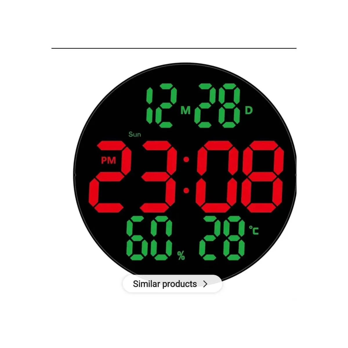 GENERICO - Reloj  Digital Led Control Remoto Temperatura