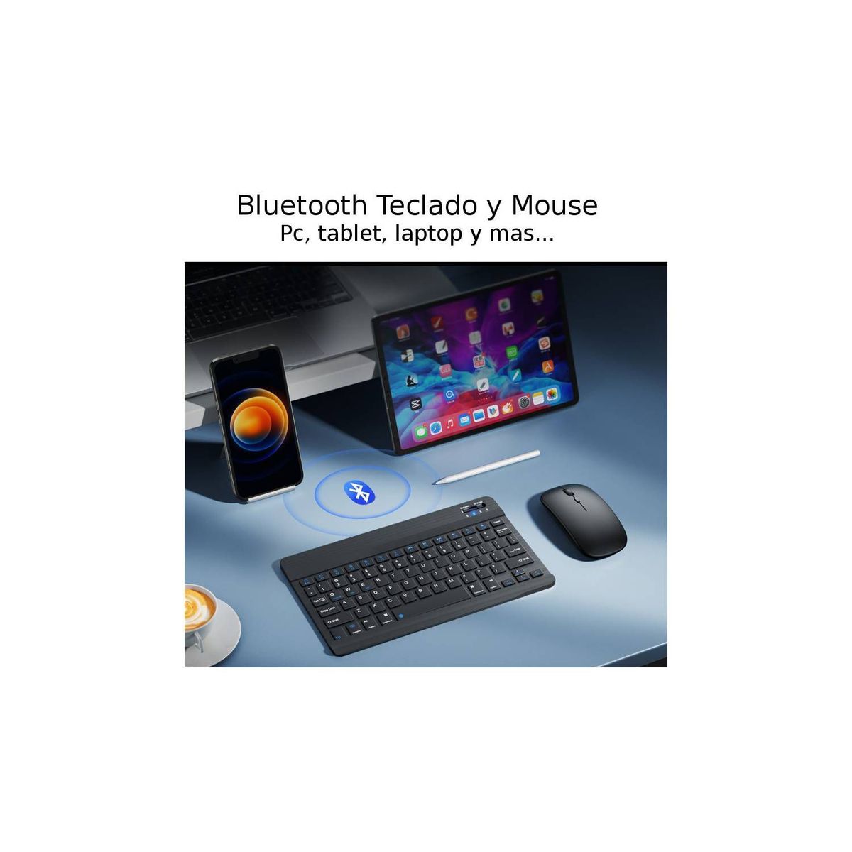 GENERICO - TECLADO Y   MOUSE   SUPER DELGADO NEGRO