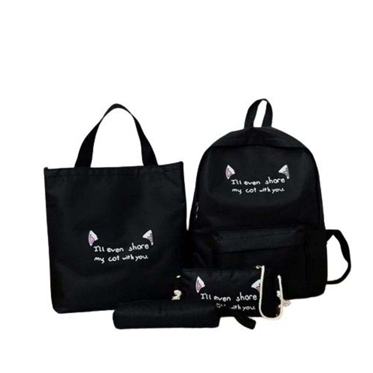 GENERICO - Pack Mochila KWAII 4 en 1_.