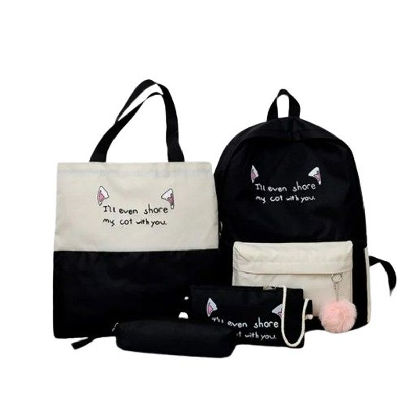 GENERICO - Pack Mochila KWAII 4 en 1_.